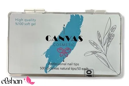 تیپ کاشت ناخن 500 عددی کانواس CANVAS